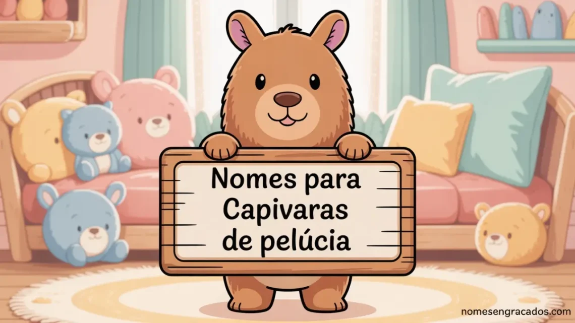 Nomes para Capivaras de Pelúcia