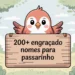 nomes passarinho