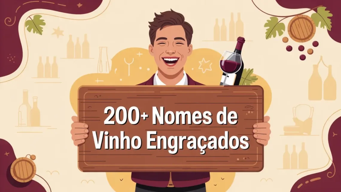 nome de vinho engraçado