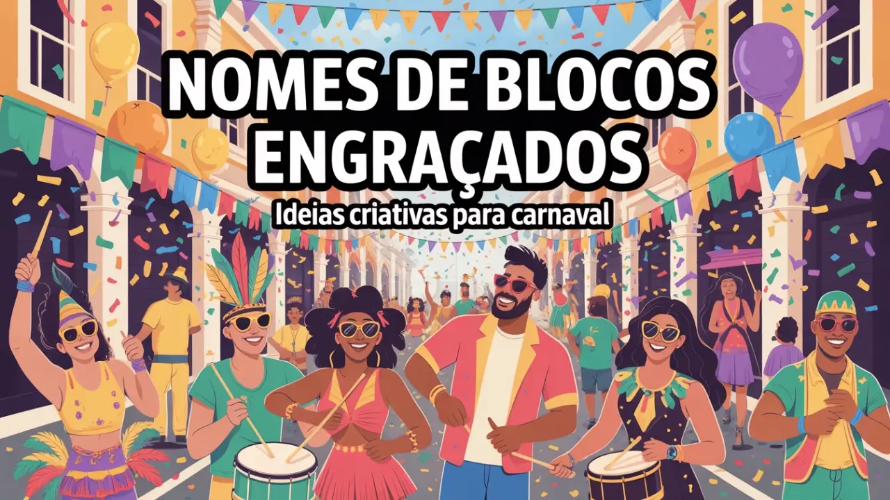 Nomes de Blocos Engraçados: Ideias Criativas para Carnaval